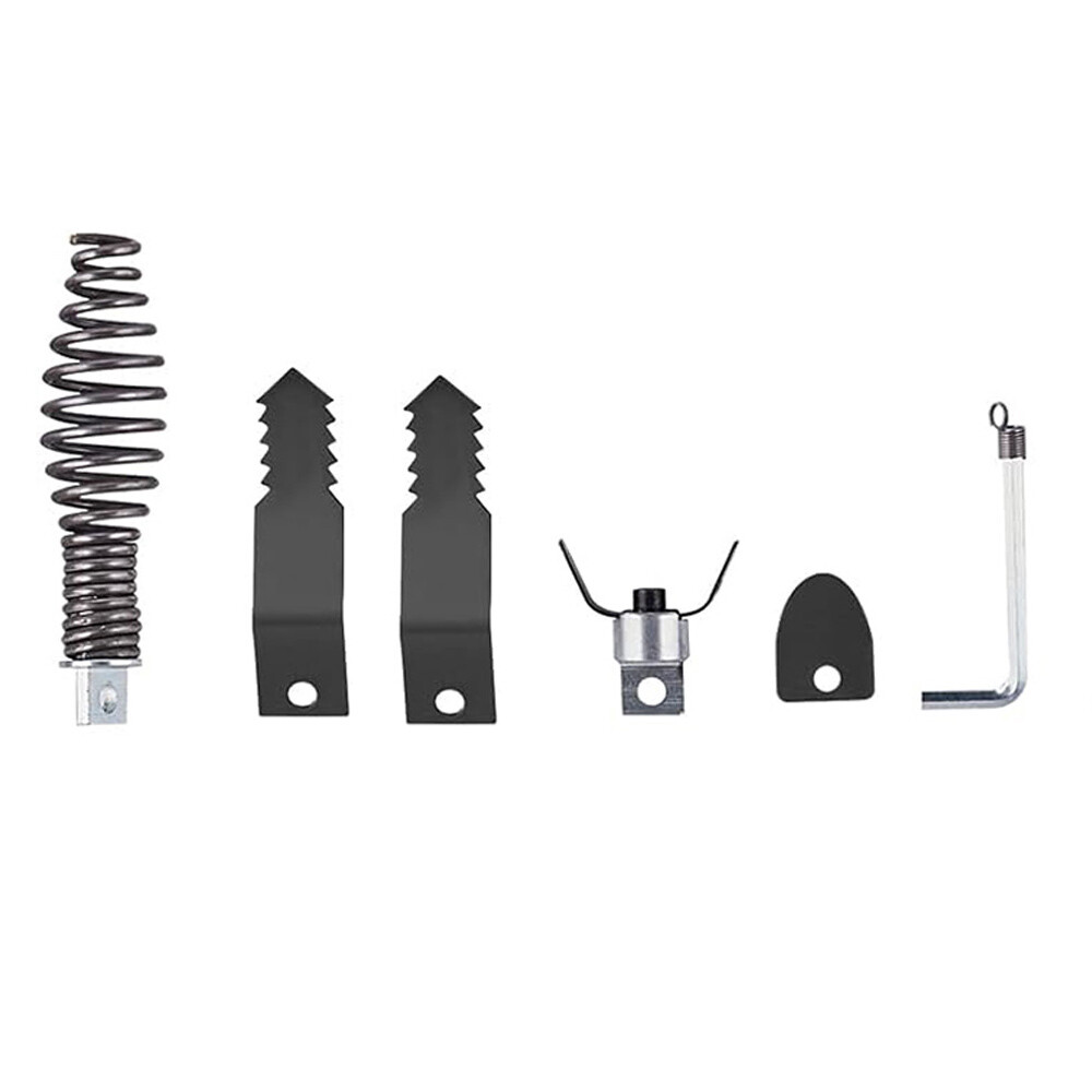 4- Piece Set SEWER SNAKE AUGER BITS DRAIN CLEANER BITS CUTTERS Pipe Tools Kit ↲