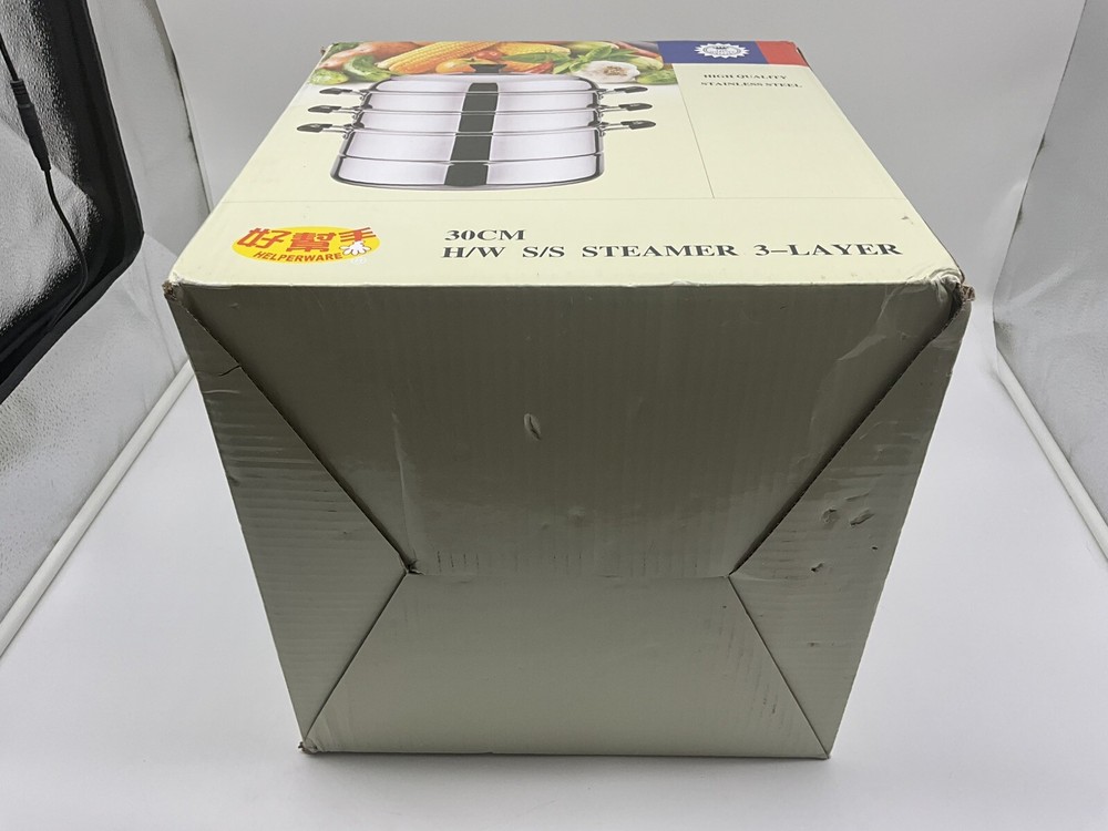 Helperware Stainless Steel Steamer 3 Layer New in Box Kitchenware Cookware