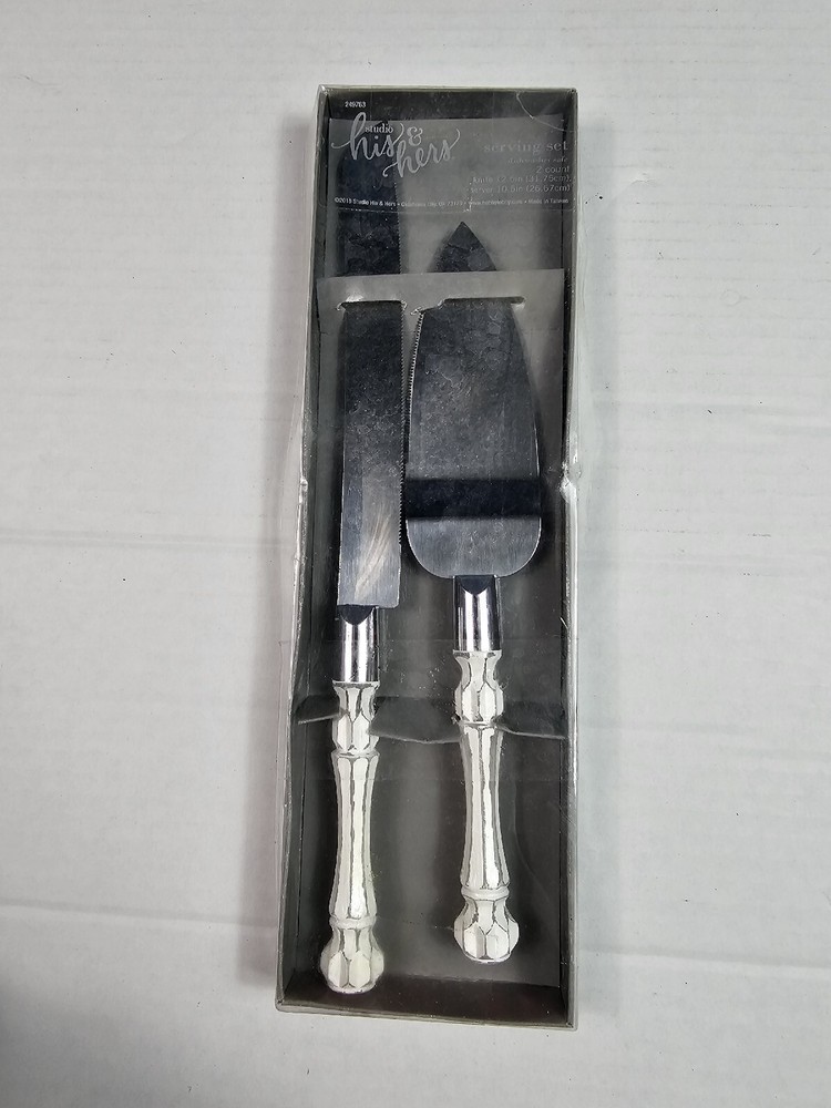 Studio His & Hers Serving Set Dishwasher Safe 2 Count Knife & Server