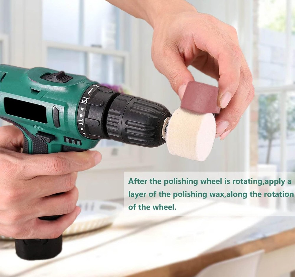 19 Pc Buffing Wheel Drill Kit with Polishing Compound