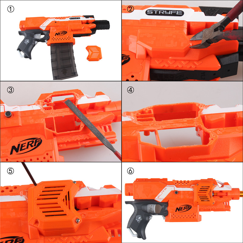 Worker Mod 180 Motor Cover 3D Printed for Stryfe Modify Toy