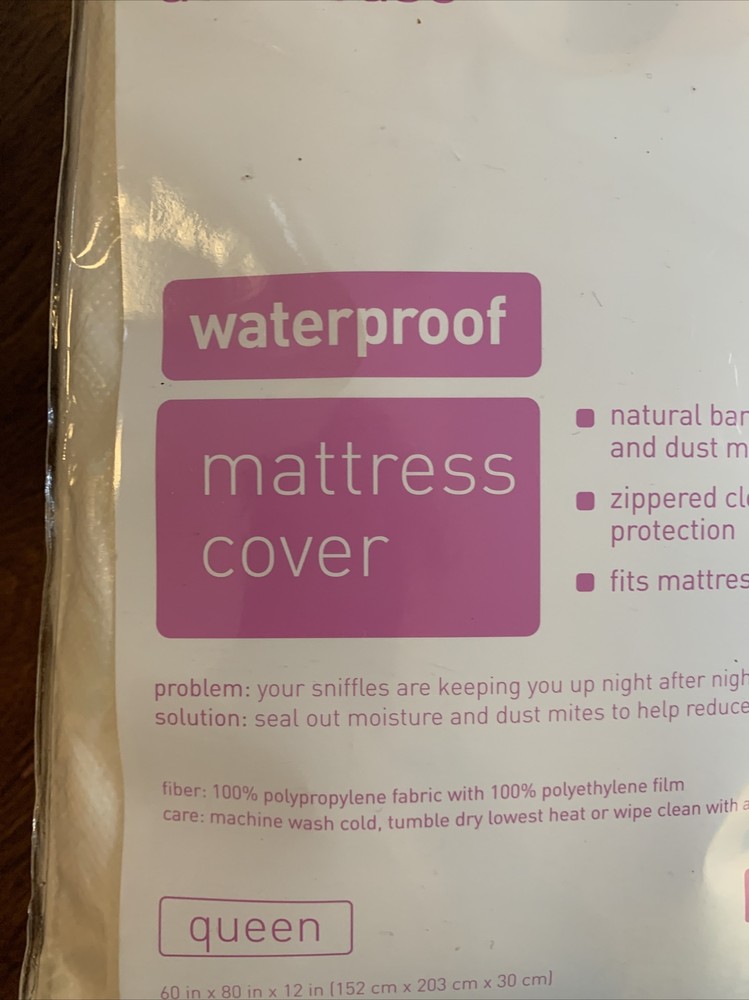 Queen Mattress Cover AllerEase Waterproof Allergy Protector Zippered NEW Target