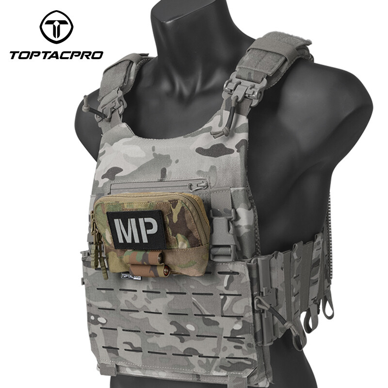 TOPTACPRO Tactical MOLLE Pouch Accessory Pouch Chest Storage Admin Panel Sundry