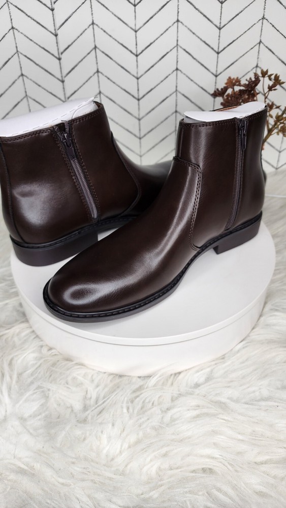 Alfani Men's Liam Side-Zip Boots, Espresso - Size 11.5