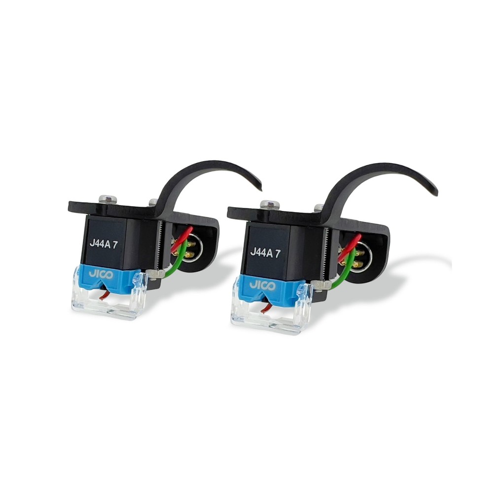 JICO Omnia J44A 7 DJ IMP SD (2-Pack) Mounted on Black Jico Headshells