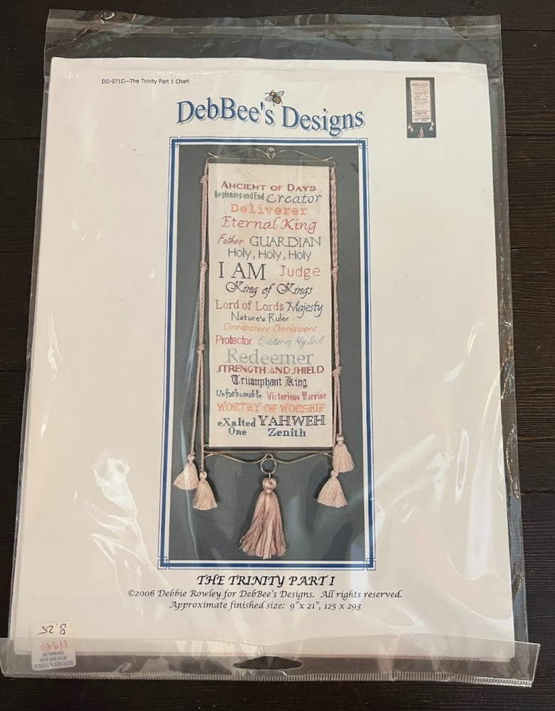 DebBee’s Designs Cross Stitch Booklet Pattern Chart The Trinity Part 1 9x21 NEW