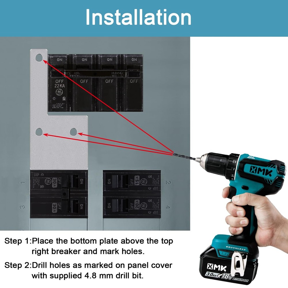 Generator Interlock Kit for GE General Electeric 200 Amp or 150 Amp Vertical ...