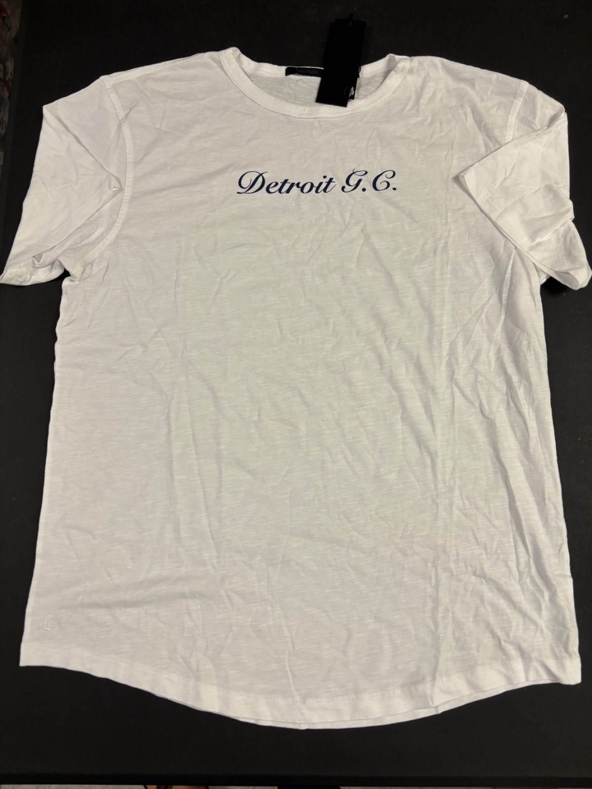 NWT MEN'S GREYSON ALPHA SLUB T-SHIRT, SIZE: L, COLOR: ARCTIC (M10.31)