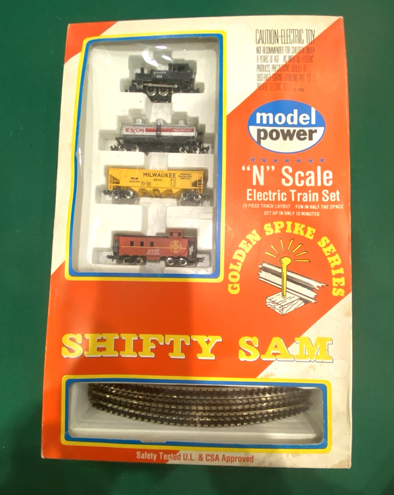 Model Power N Scale "Shifty Sam" Electric Train Set #1180