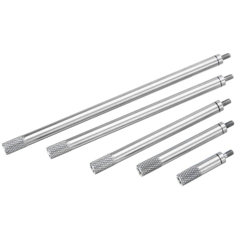 5pcs Indicator Dials Digital Indicator Extension Stem Rod HSS Set Accessories