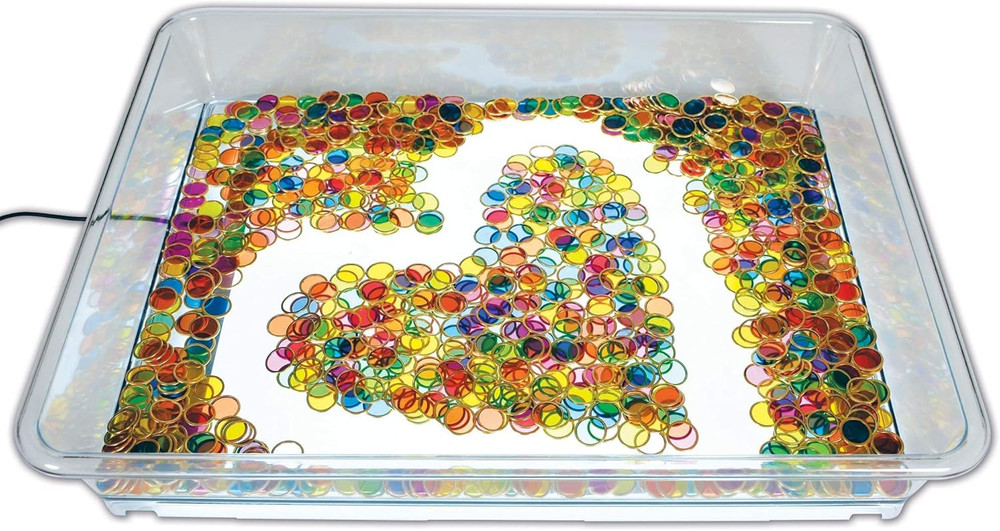 Light Panel Exploration Tray for Translucent Accessories or Water