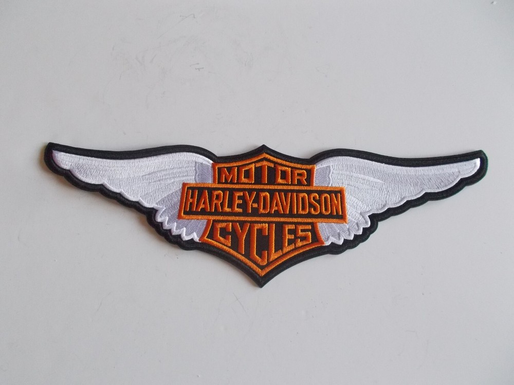 Large~Harley-Davidson~Wings~Patch~Emblem~12"~Biker~Motorcycle~Accessory