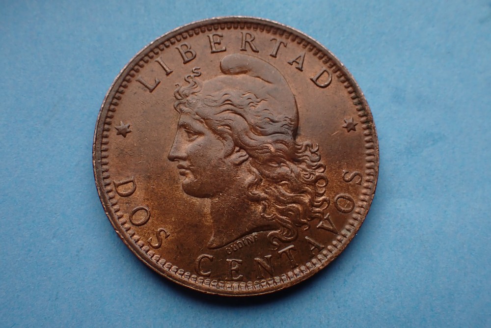 Argentina, Dos 2 Centavos, 1892, see images.