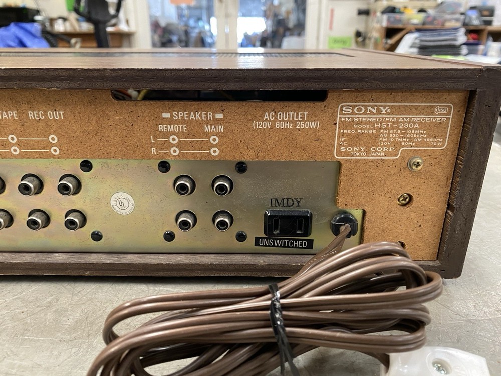 Vintage Sony HST-230A Solid State FM/AM Stereo Receiver - SHOWN WORKING