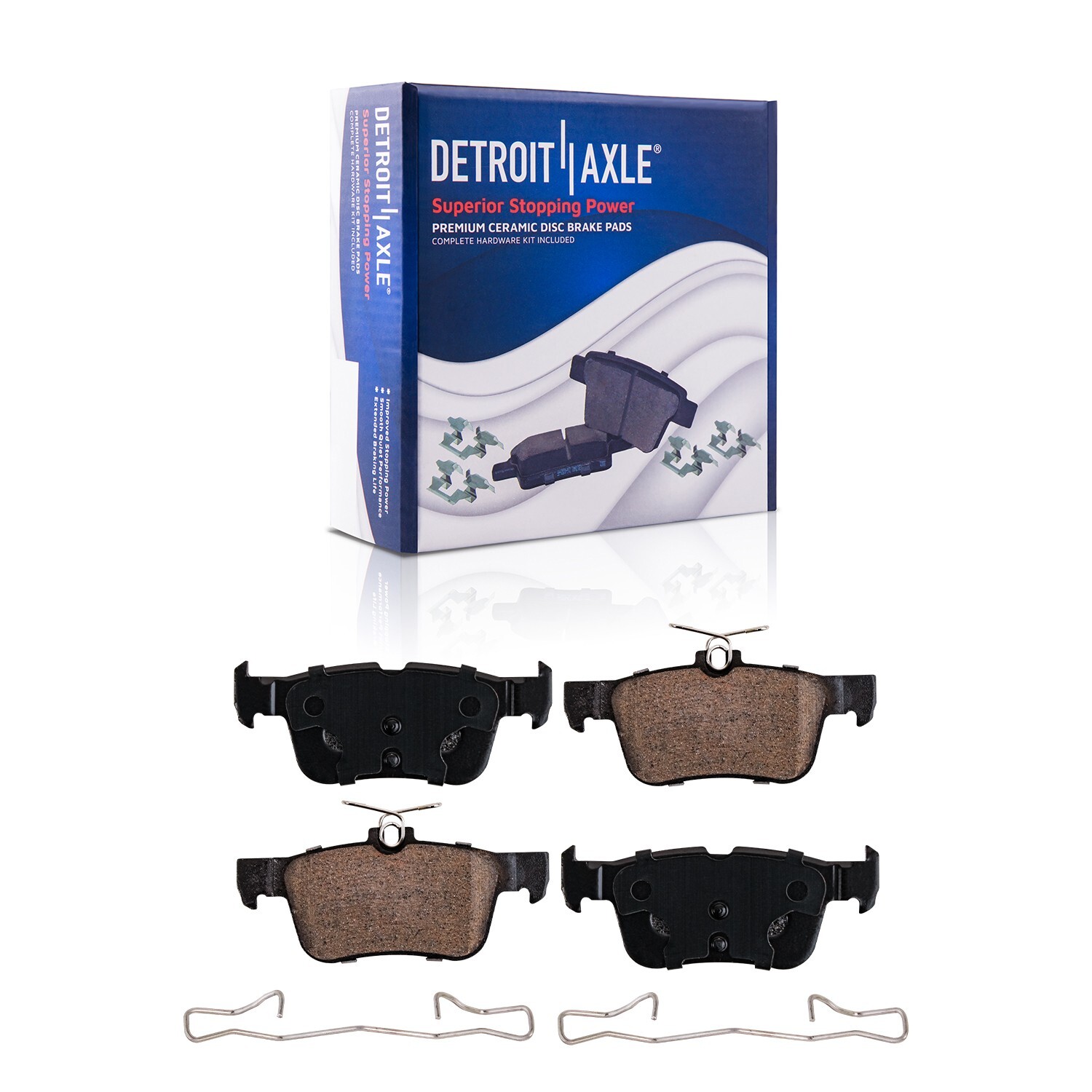 Front & Rear Drilled Rotors + Brake Pads for 2013 - 2016 Ford Fusion Lincoln MKZ