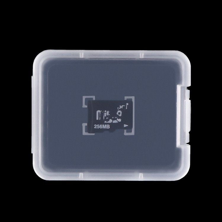 5pcs Portable Clear Micro SD Card Holder Plastic Memory Card Case Mini Box