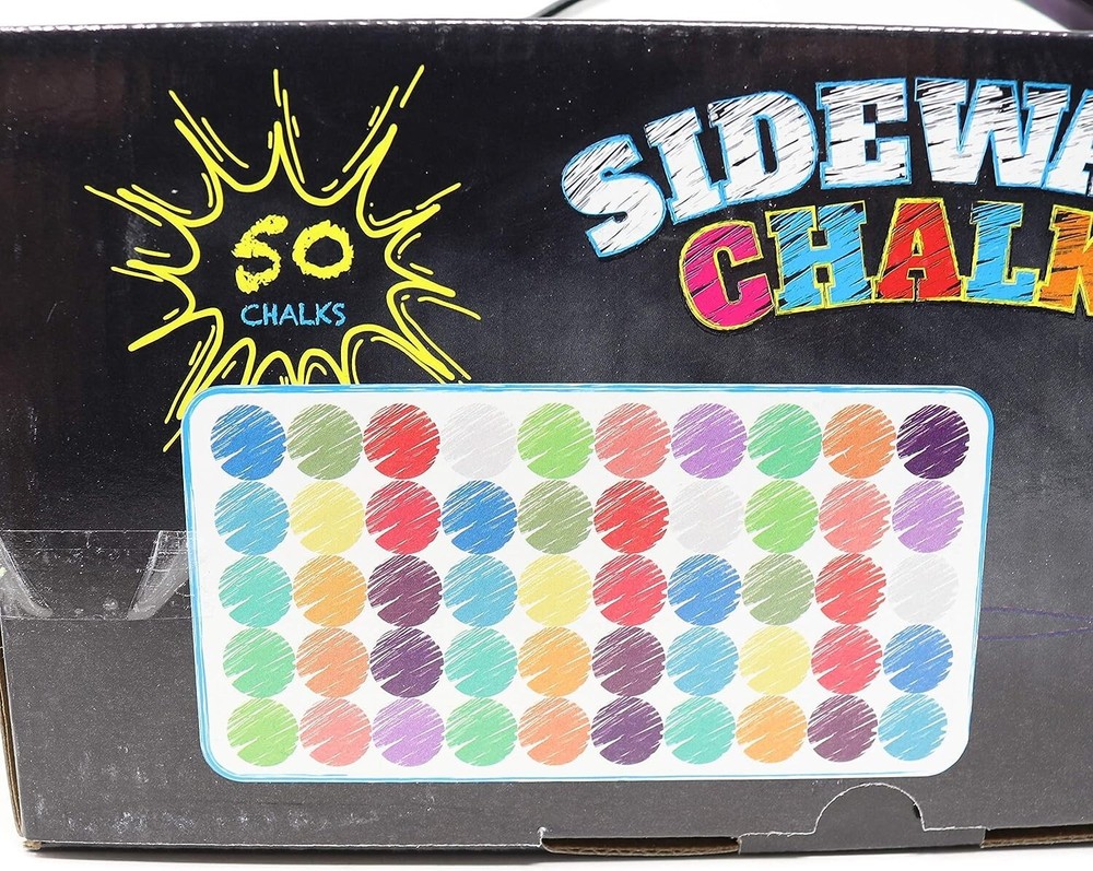 Sidewalk Chalks by Creative Kids 50 Chalks Free & Fast Shipping Assorted Colors