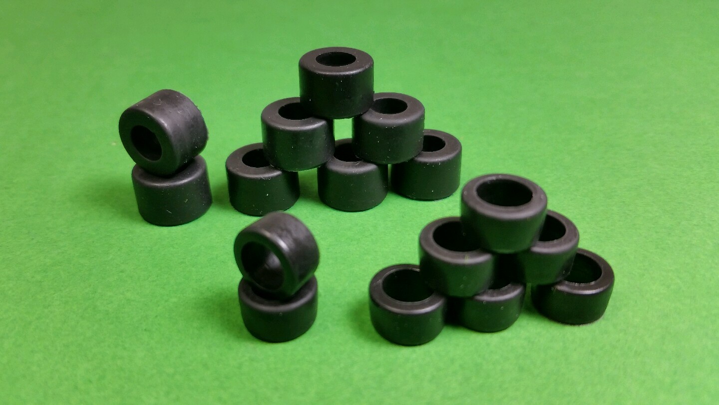 ☆16 SILICONE TIRES☆ For TYCO 440x2~440 SMALL Front & Rear hop up slot car parts