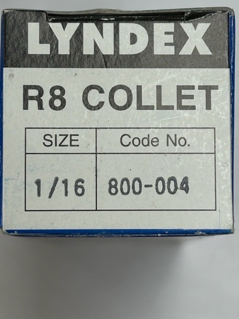 Lyndex R8 Collet 7/16-20 Drawbar Thread 1/16 - 1" Fractional PICK YOUR SIZE !!