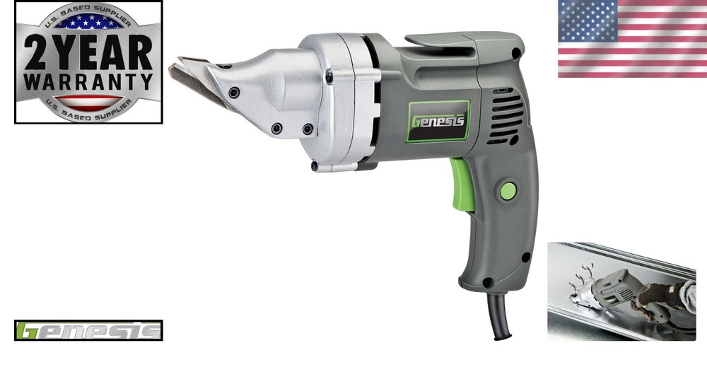 Genesis 4.0 Amp Electric Metal Shear with 360° Head & Variable Speed Control