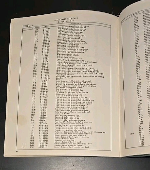 Ercoupe 415-C Parts Catalog Manual