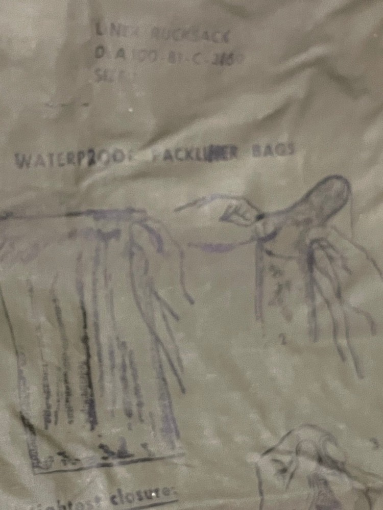 USGI US Army ALICE Pack Butt Buttpack Field Pack Training OD 90s Rucksack Pouch