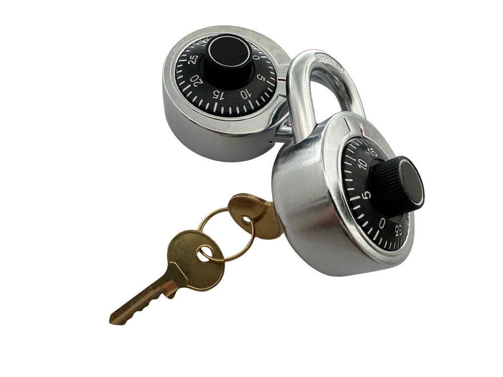 Combination Padlock with Key, 2 Pack 2 Keyed Alike Matching Key, Combination ...