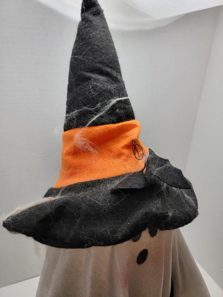 Halloween Ghost with Witch Hat Outdoor Decoration Preowned