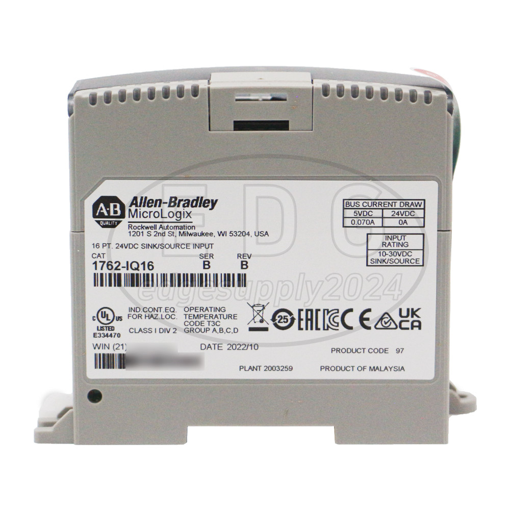 New Sealed Allen Bradley 1762-IQ16 MicroLogix 16 Point Digital Input Module