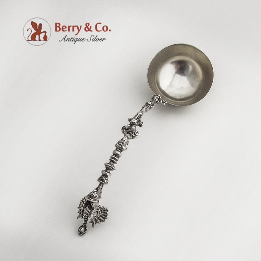 Renaissance Revival Multi Figural Cream Ladle Centennial Silver 1890