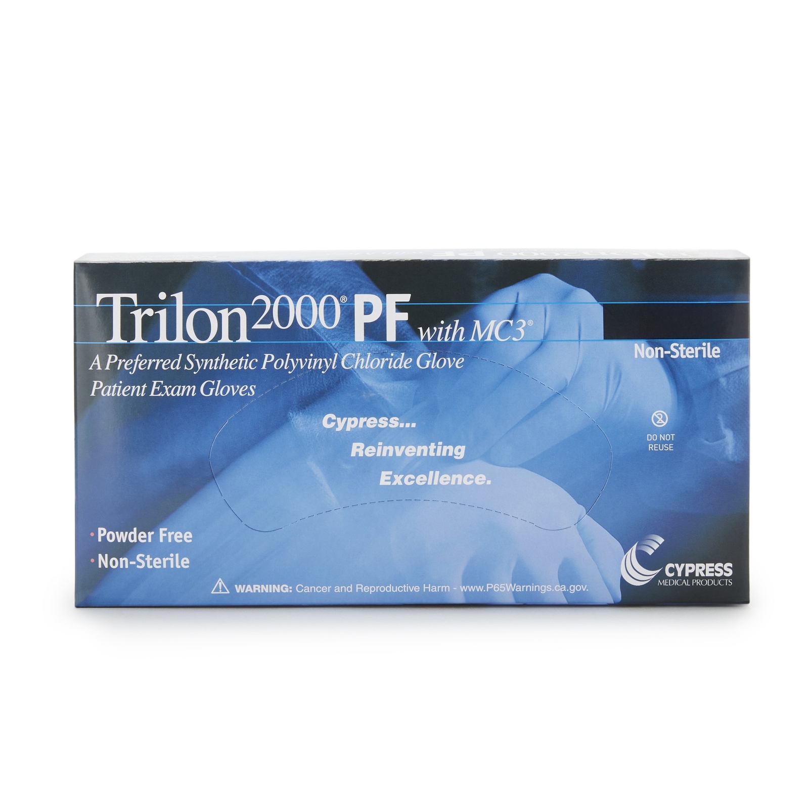 Trilon 2000 PF with MC3 Stretch Vinyl Exam Glove - 100 per Box