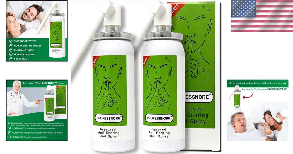Mint Flavored Snoring Solution Twin Pack