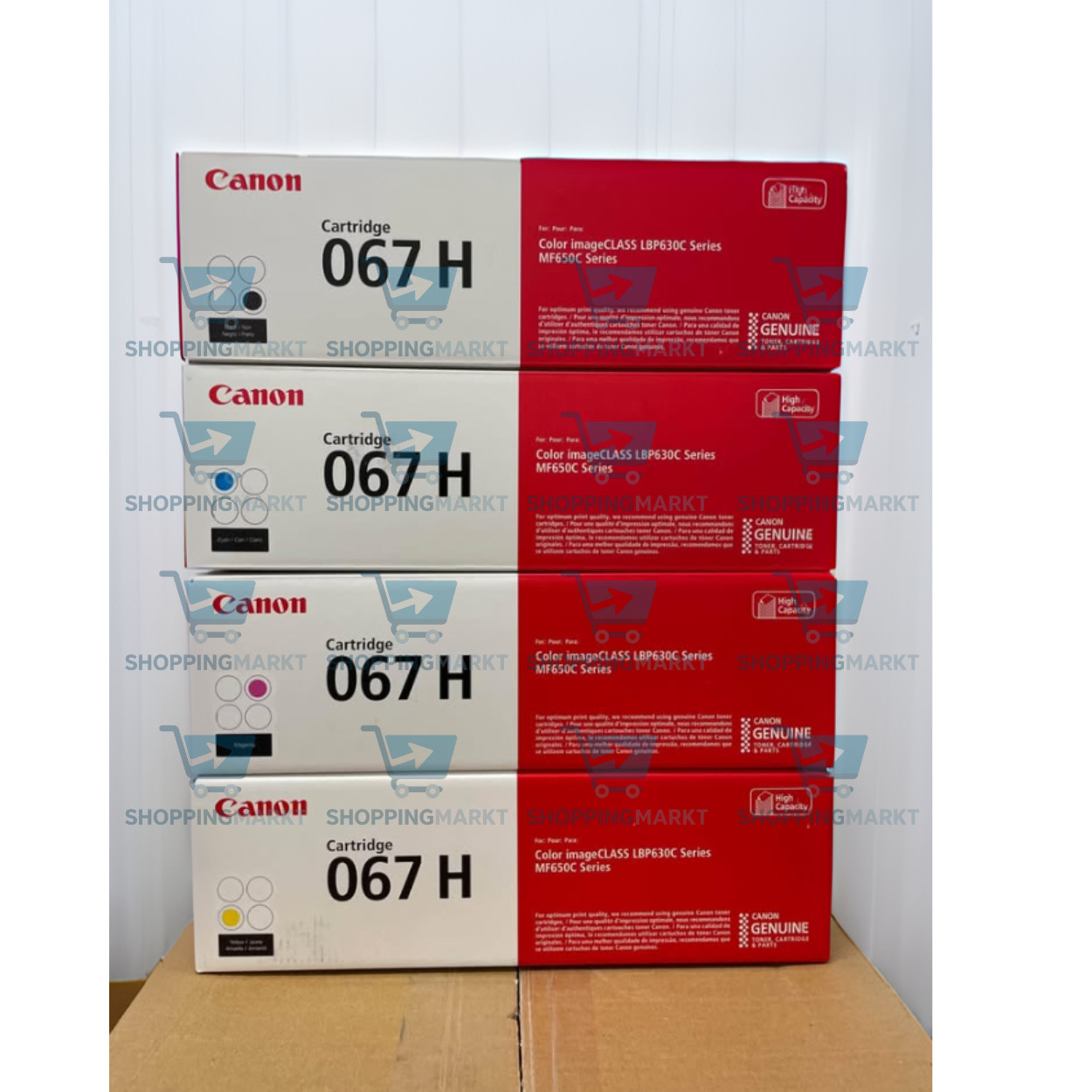 Canon 067H High Yield Toner Cartridge Black, Cyan, Magenta,Yellow 4-Pack Sealed