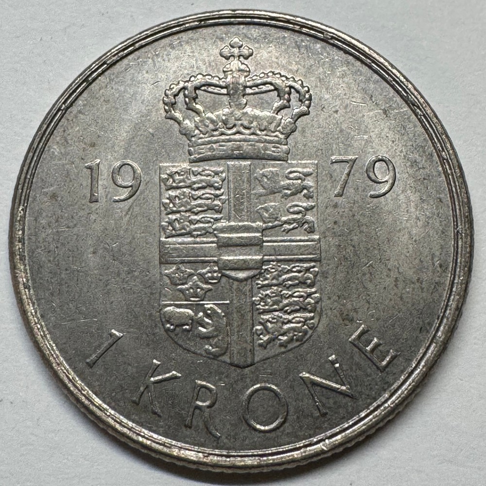 1979 Denmark 1 Krone - Coin #C-027