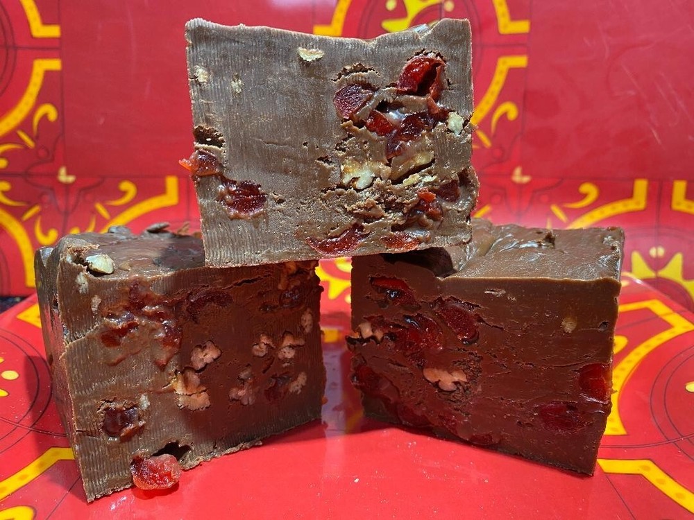 Milk Chocolate Cherry Pecan Fudge 1/2 pound