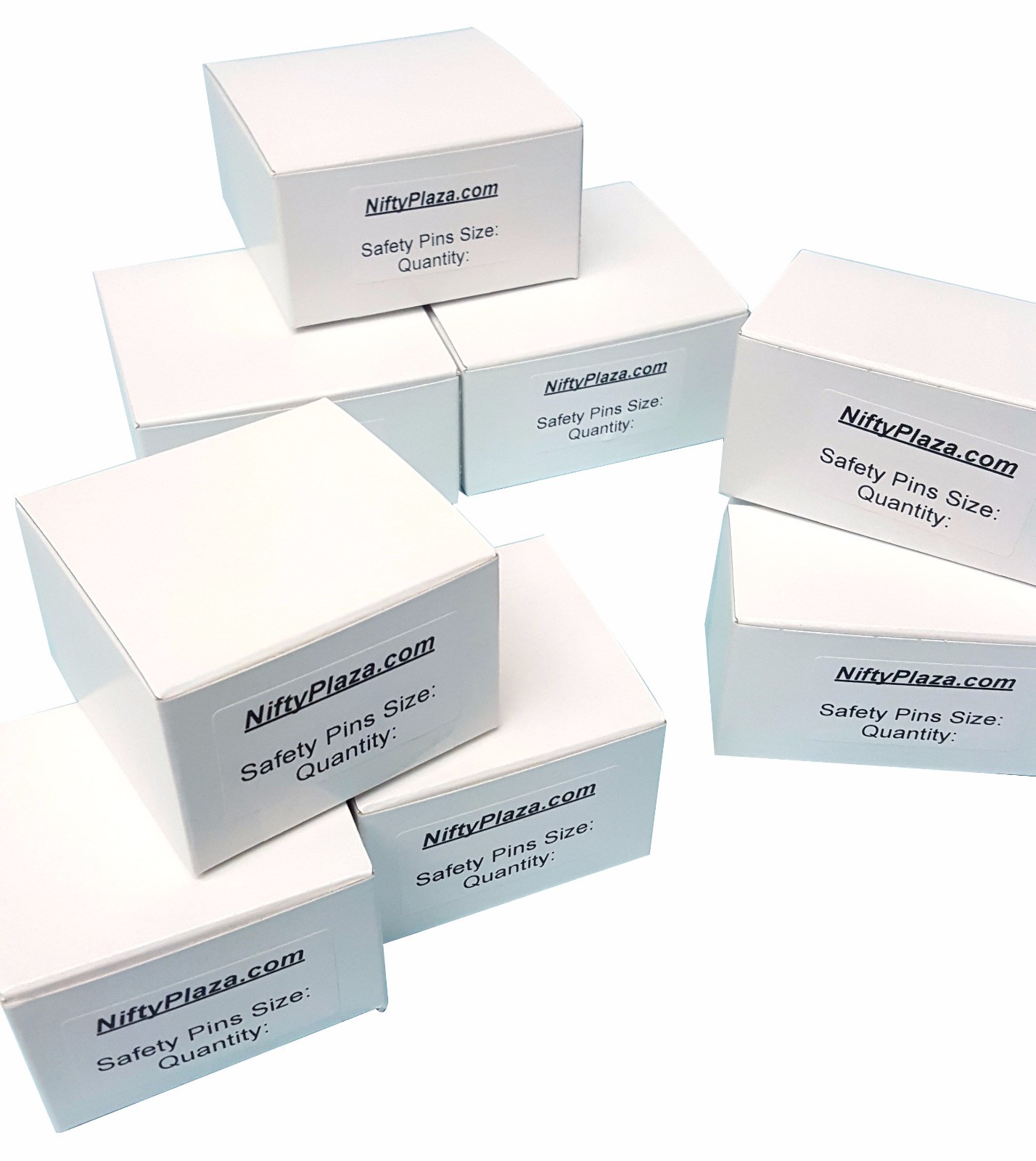 NiftyPlaza 500 Safety Pins Size 1-1/16" Heavy Duty Industrial Strength No Rust