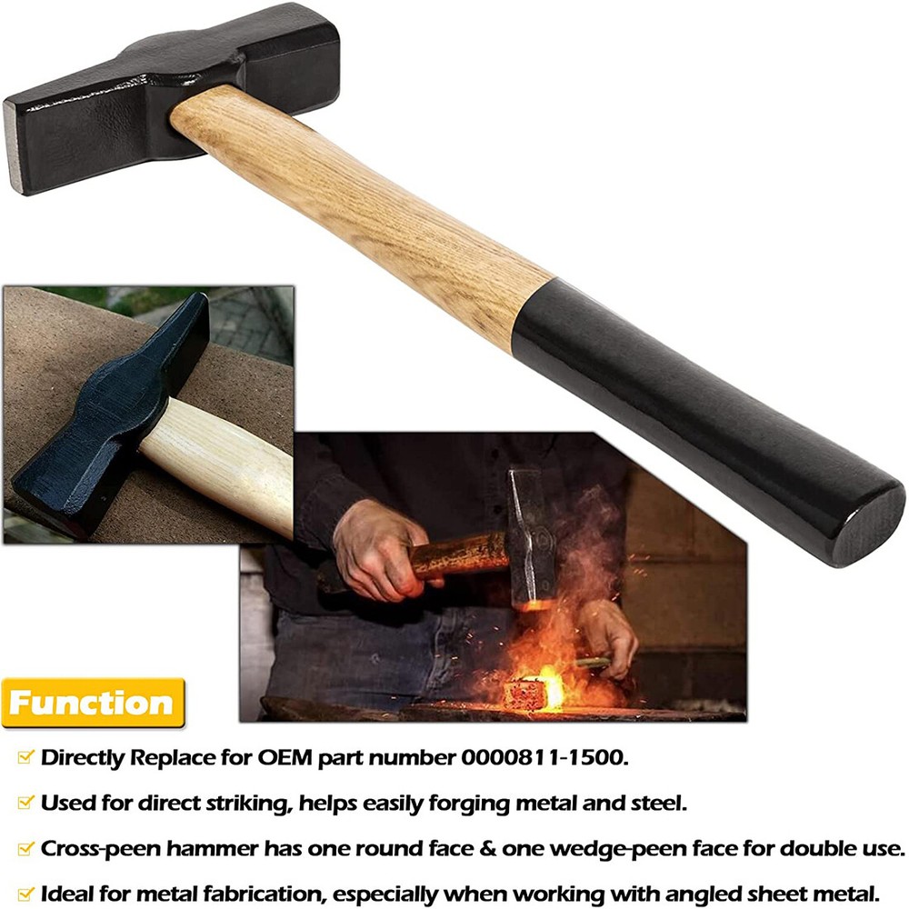 Blacksmiths Beginner Hammer 0000811-1000 Knife Making Metalworking Forge Tool