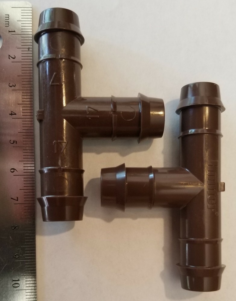 Hunter PLD BARB TEE, PLDTEE, 17mm Barb, N=2