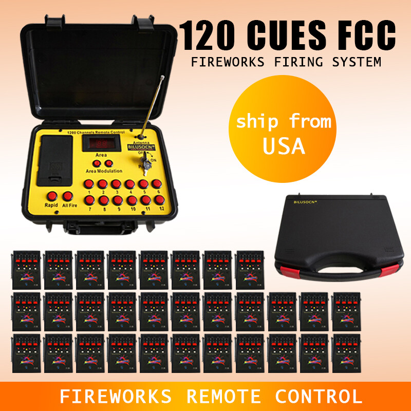 Free ship 120Cues fireworks firing system 500M Long distance