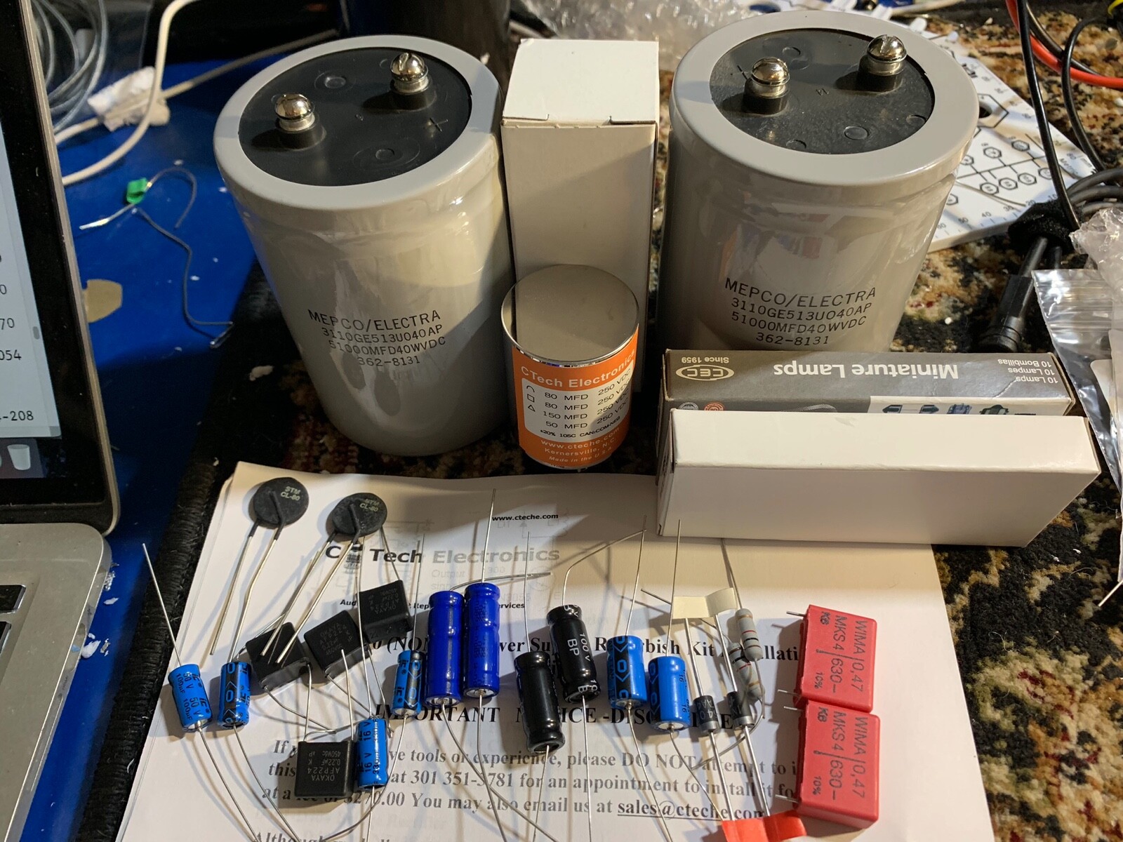 Deluxe Restoration Kit McIntosh MC2100 MC-2100 Amplifier