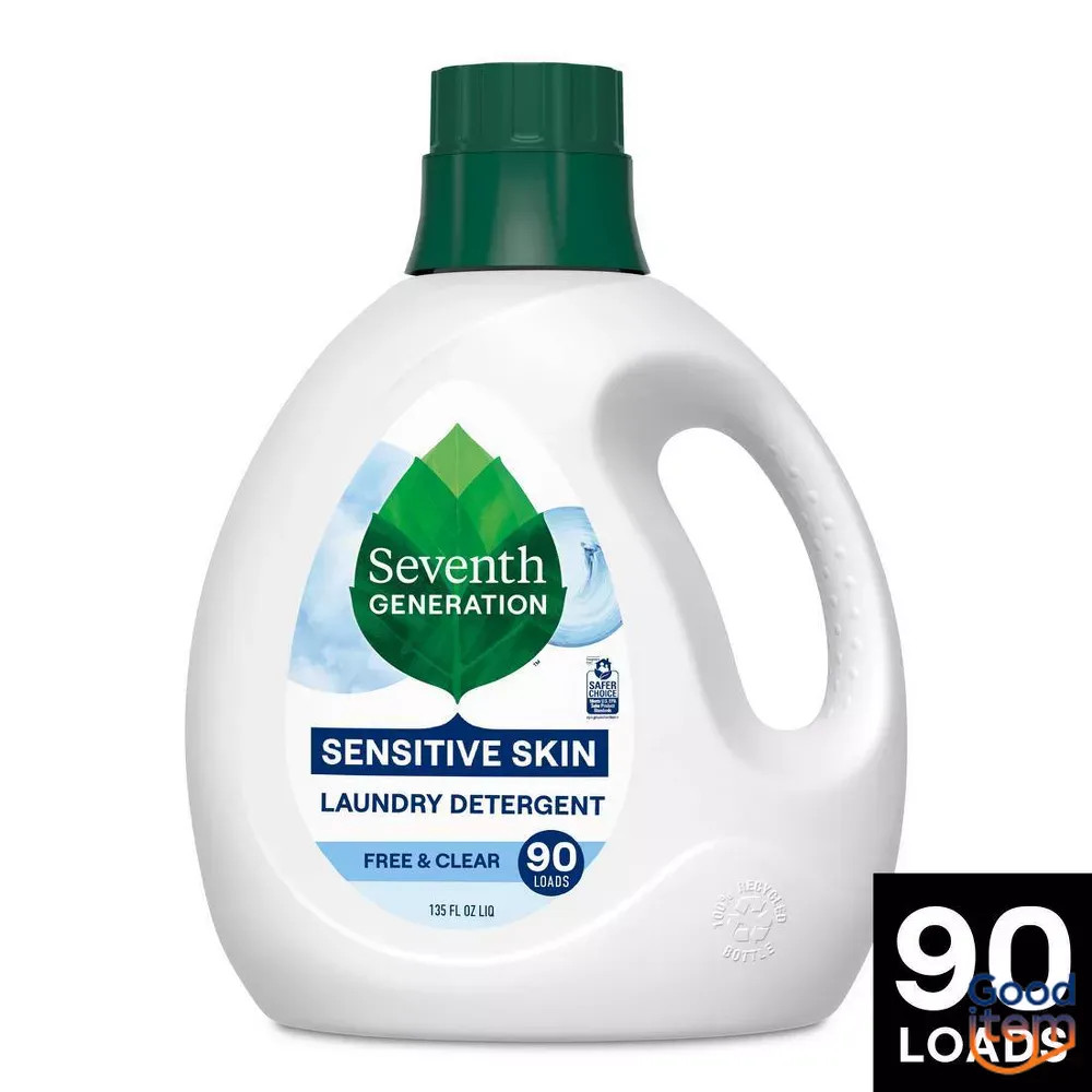 Seventh Generation Liquid Laundry Detergent - Free & Clear 135 fl oz