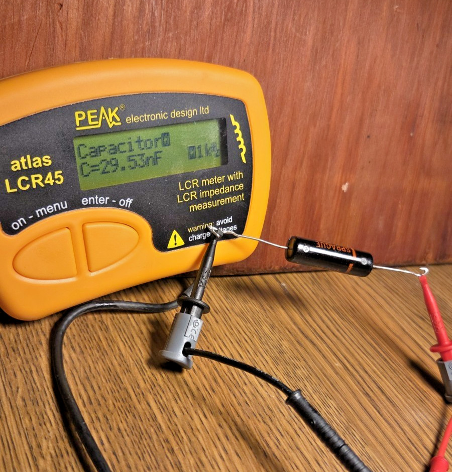 Sprague Black Beauty Capacitor .022 uf 400v Guitar Tone Cap Test .029 160P