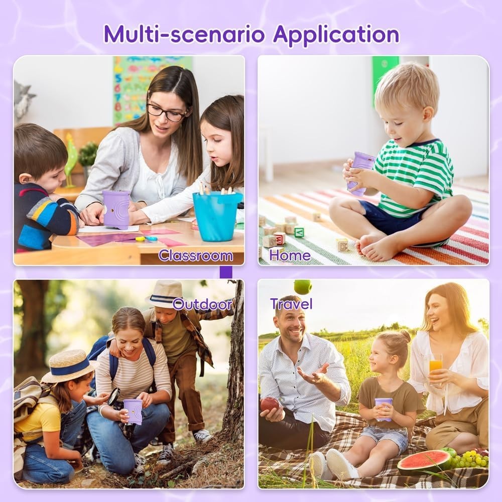 Compact 1000X Mini Pocket Microscope for Kids - Interactive Science Exploration