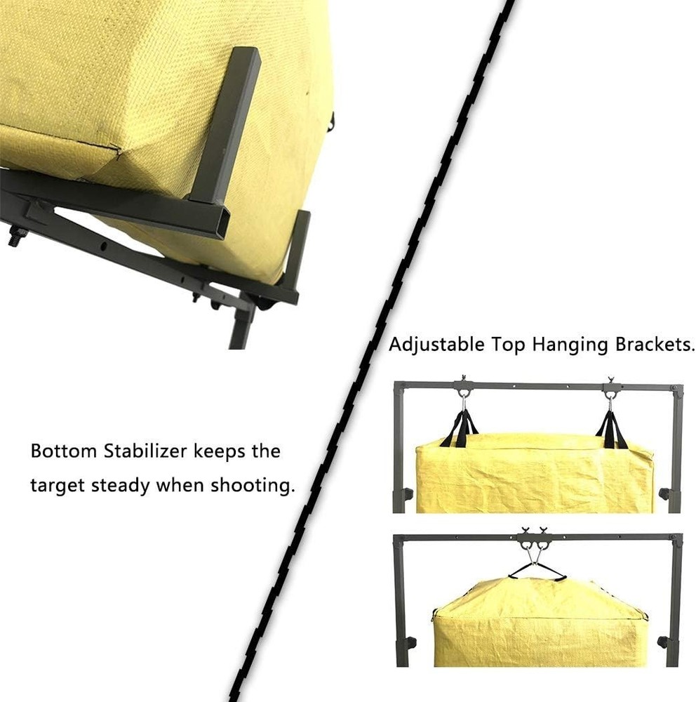 Multi-Functional Archery Target Stand for Uneven Terrain - 4 Hanging Points