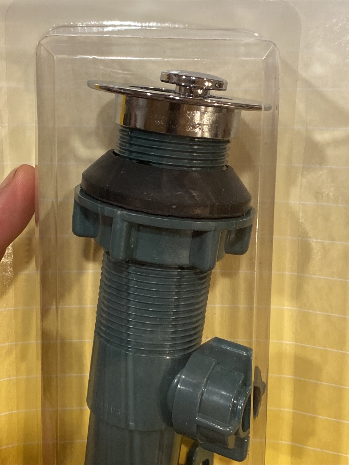 Vanity Bathroom Sink Pop Up Stopper Drain Assembly Kit Chrome/Plastic 1.25” Diam