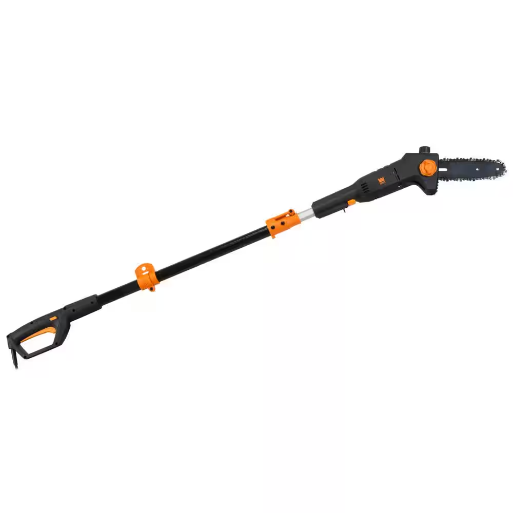 NEW Durable 8in Electric Telescoping Pole Saw 6-Amp Extendable Tree Trimmer Tool