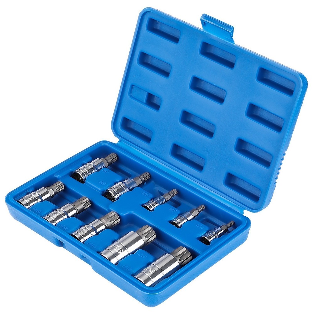 Alloy steel bits Bit Socket Set Tamper Proof w/ Case Tamper Proof Long Reach