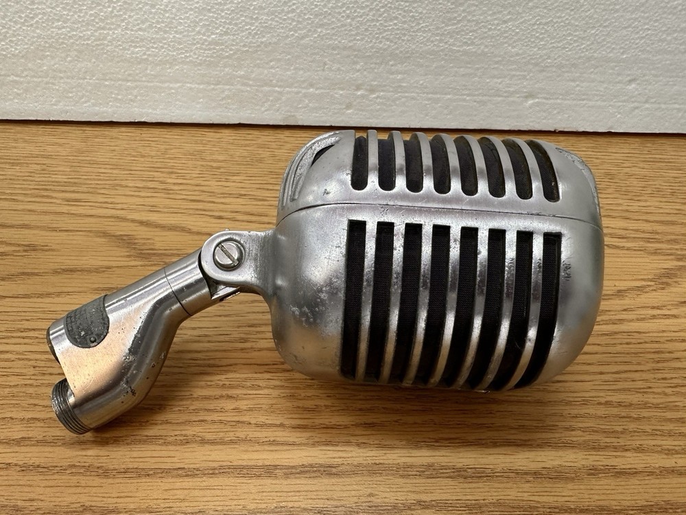 Vintage Shure 55 - 1940's "Fatboy" Dynamic Microphone, w/cable UNTESTED