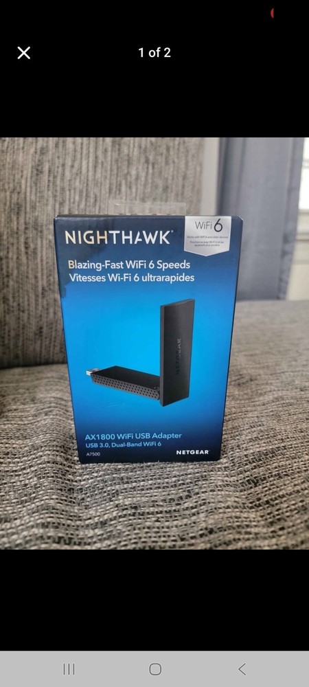 New NETGEAR Nighthawk WiFi 6 AX1800 USB Adapter