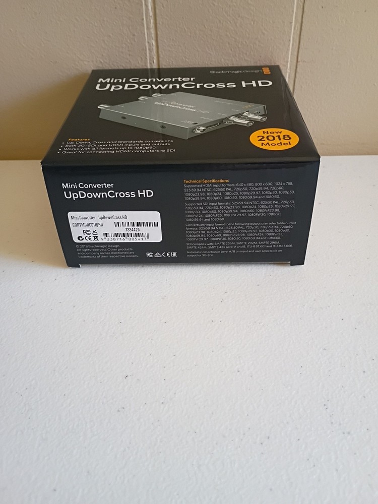 Blackmagic Design Mini Converter UpDownCross HD (CONVMUDCSTD/HD) Open Box New